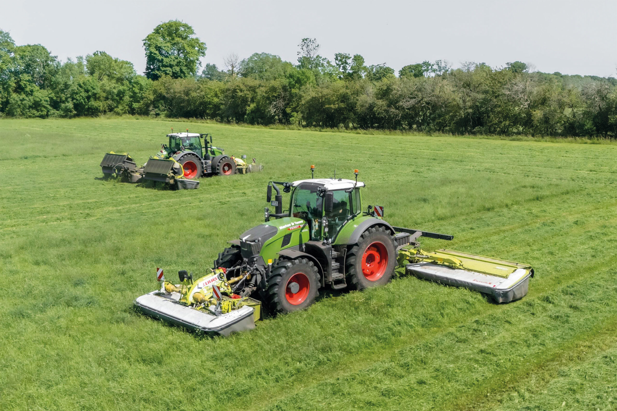 Marten und Teune, Mähen, Gras, Claas,